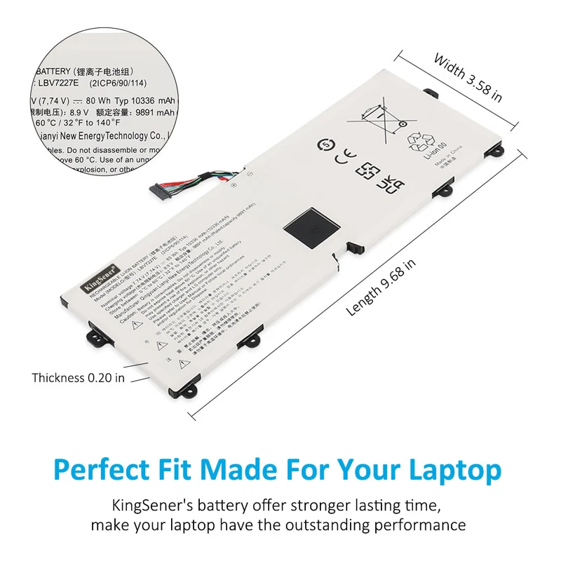 LBV7227E Laptop Battery For LG Gram 15 2020 15Z90N 16 2021 16ZD90P 16Z90P 16Z90PC 16Z90PG 16T90P 2-in-1 17 2020 17Z90N | KingSener