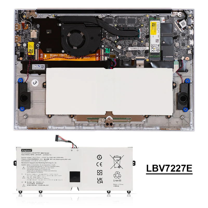 LBV7227E Laptop Battery For LG Gram 15 2020 15Z90N 16 2021 16ZD90P 16Z90P 16Z90PC 16Z90PG 16T90P 2-in-1 17 2020 17Z90N | KingSener