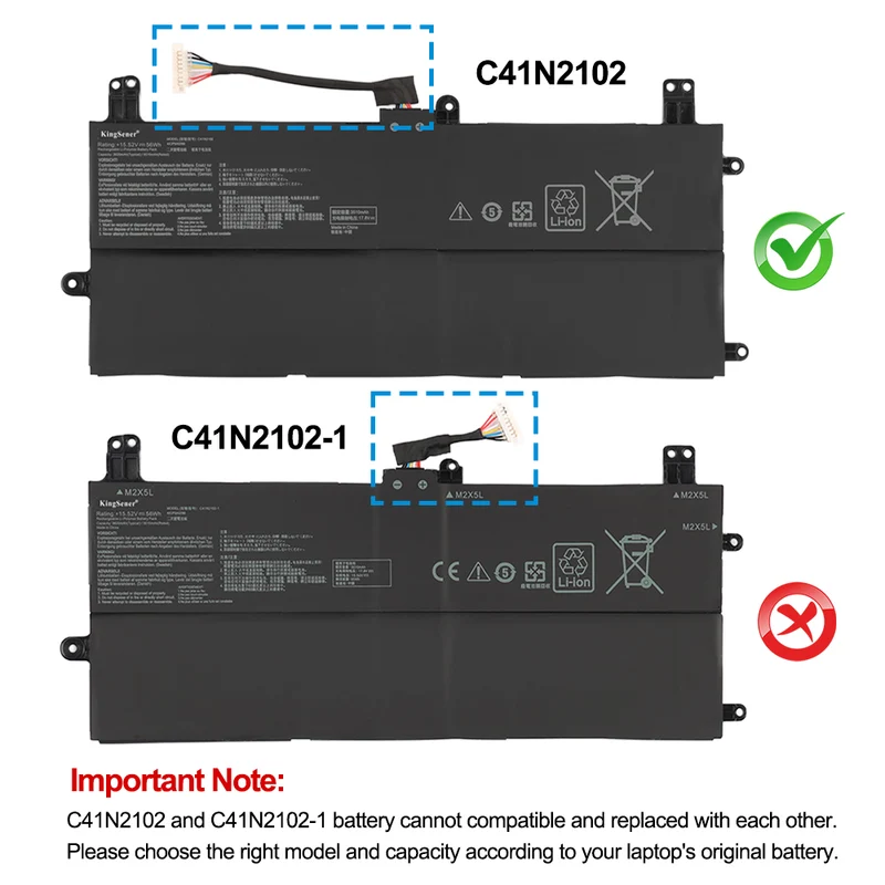 C41N2102 Laptop Battery For Asus Rog Flow Z13 GZ301 GZ301VF GZ301VI GZ301VU GZ301VV | KingSener