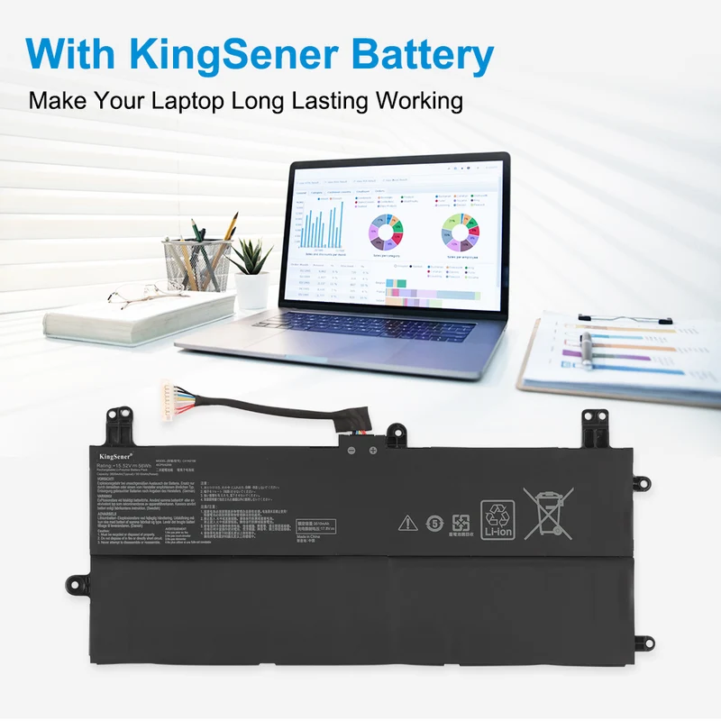 C41N2102 Laptop Battery For Asus Rog Flow Z13 GZ301 GZ301VF GZ301VI GZ301VU GZ301VV | KingSener