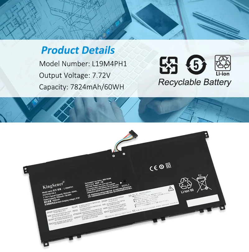 Laptop Battery L19C4PH1 L19M4PH1 For Lenovo C955