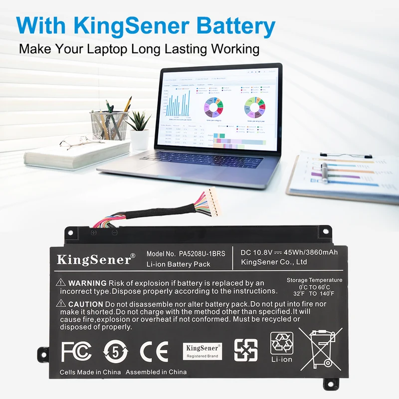 PA5208U-1BRS Battery for Toshiba Chromebook 2 Satellite E45W P55W