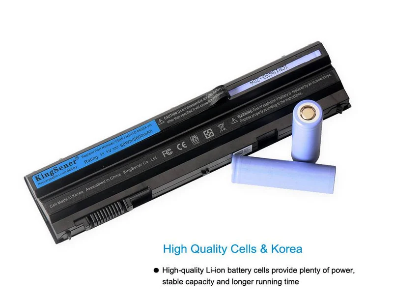 T54FJ Laptop Battery for Dell Latitude E5420 E5520 E6420 E6430 E6520 E6530 — 60Wh 11.1V