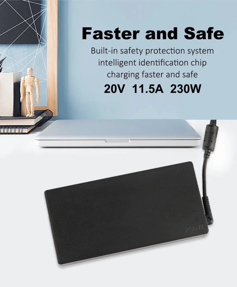 20V 11.5A 230W USB Type-C AC Adapter For Lenovo Yoga A940, For Y9000K Y520-15 Series