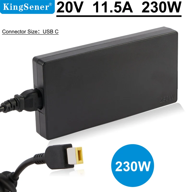 230W AC Adapter for Lenovo ThinkPad & IdeaPad – 20V 11.5A Charger