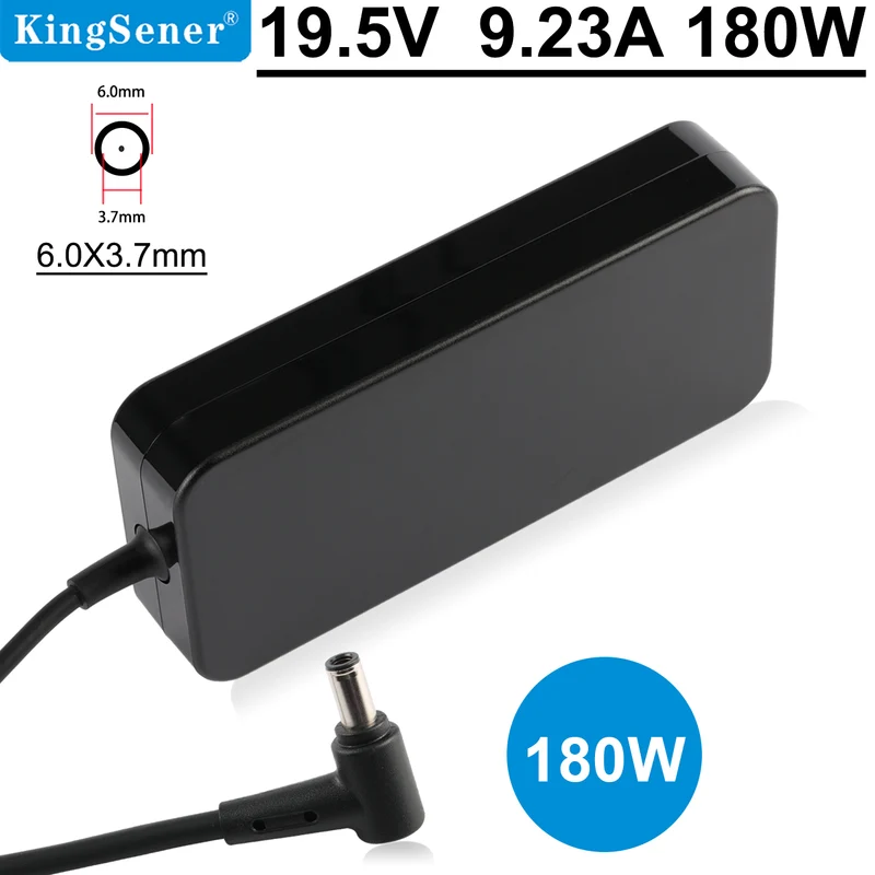 19.5V 9.23A 180W 6.0X3.7mm AC Adapter For ASUS ROG Zephyrus G14 GA401 GA502 Series
