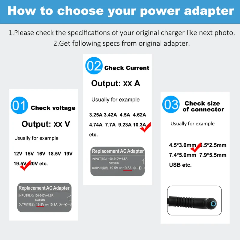 HP 200W AC Adapter 19.5V 10.3A for Omen 15 17 ZBook 15 17 Envy 15