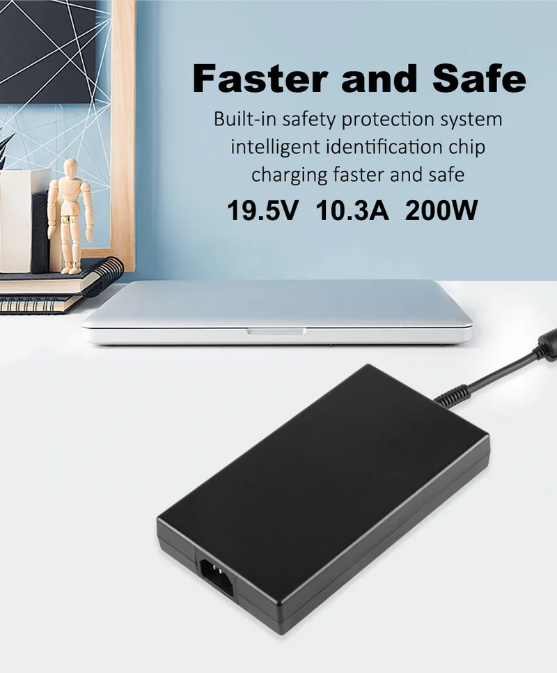 HP 200W AC Adapter 19.5V 10.3A for Omen 15 17 ZBook 15 17 Envy 15