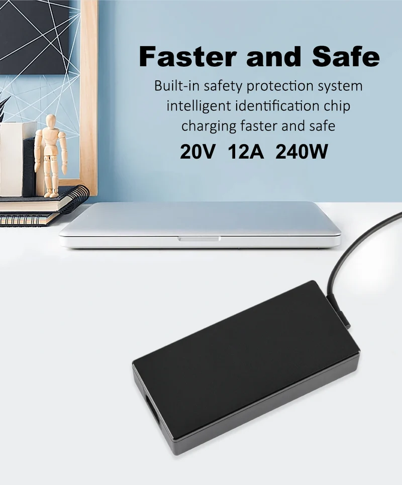 20V 12A 240W 6.0X3.7mm AC Adapter For ASUS ROG Strix G15 G17, For Scar 15 17 Series