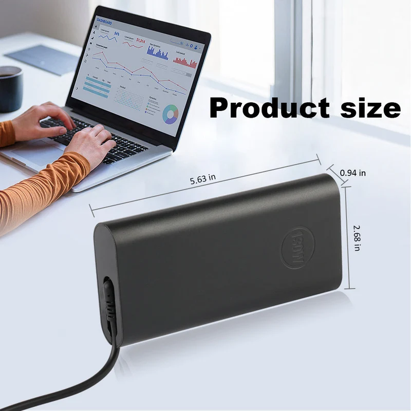 20V 6.5A 130W USB Type-C Laptop Power Adapter For DELL Precision 5770 3550 series AC Adapter