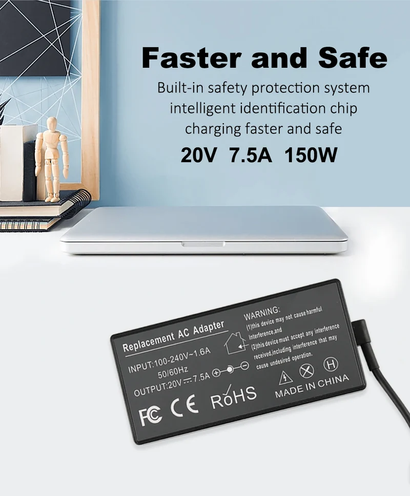 20V 7.5A 150W 6.0X3.7mm AC Adapter For ASUS ROG G531GT For Scar III For Strix G15 Series