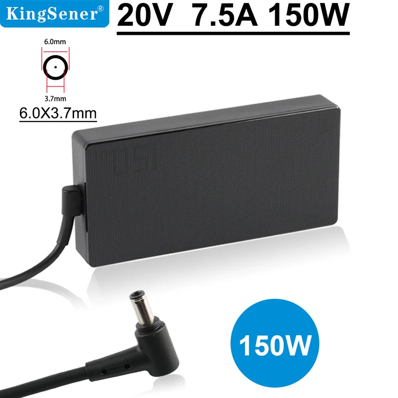 20V 7.5A 150W 6.0X3.7mm AC Adapter For Asus TUF FX505DU FX705DD TUF Gaming A15 A17 Series