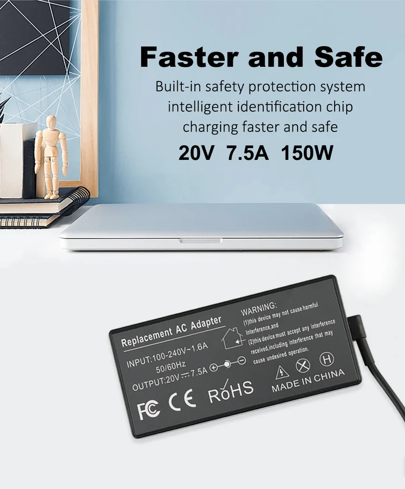 20V 7.5A 150W 6.0X3.7mm AC Adapter For Asus TUF FX505DU FX705DD TUF Gaming A15 A17 Series