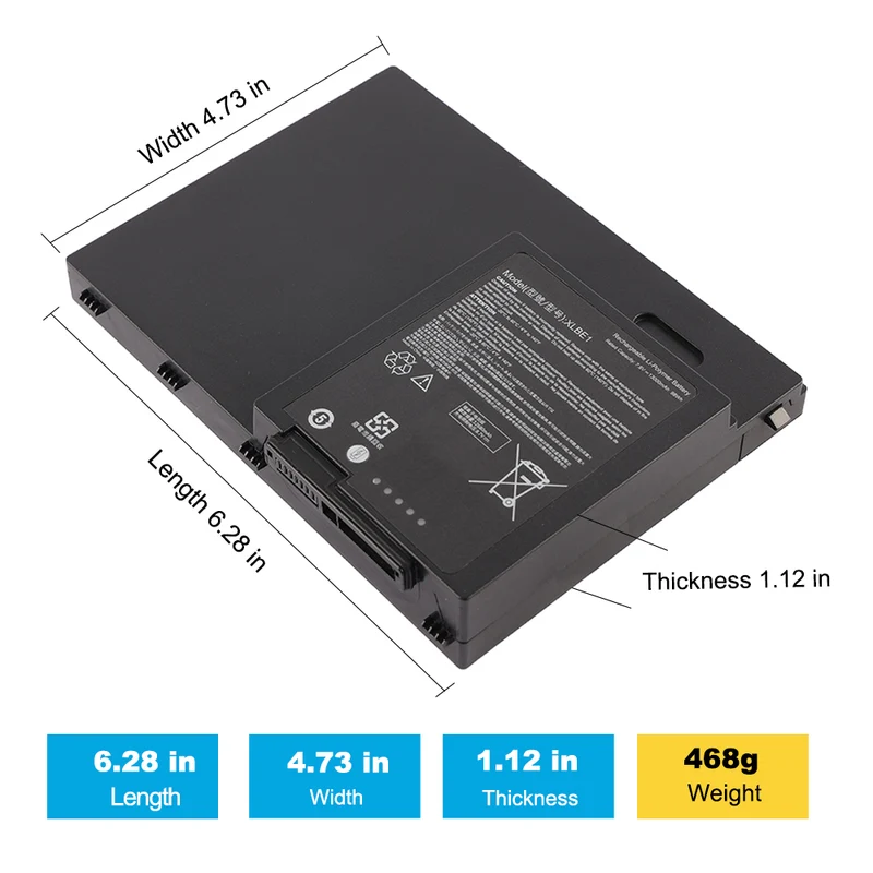 XLBE1 Replacement Battery For Zebra XPLORE LynPL03 Tablet 7.6V 98Wh