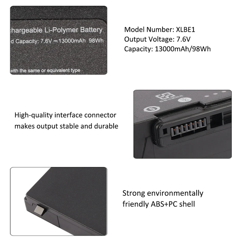 XLBE1 Replacement Battery For Zebra XPLORE LynPL03 Tablet 7.6V 98Wh