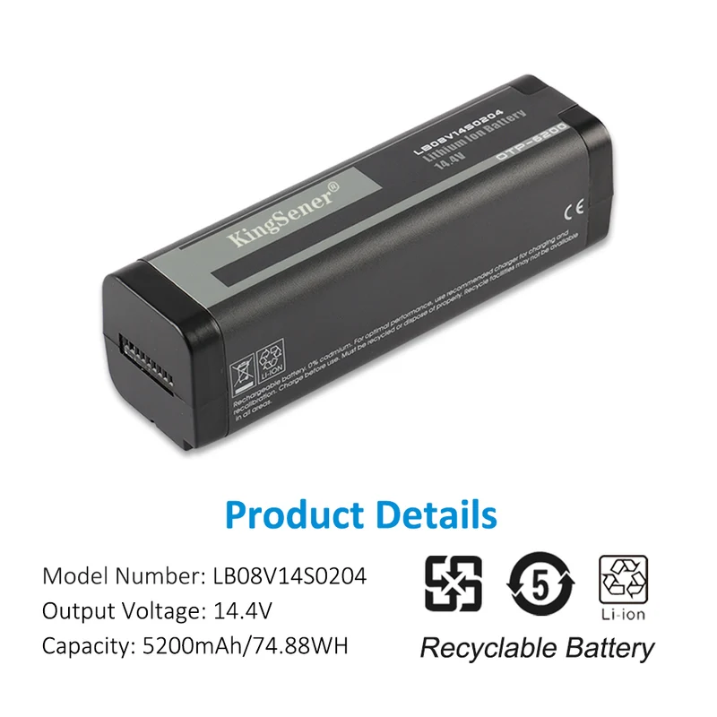 LB08V14S0204 Replacement Battery For OPWILL OTP6200 14.4V 74.88WH