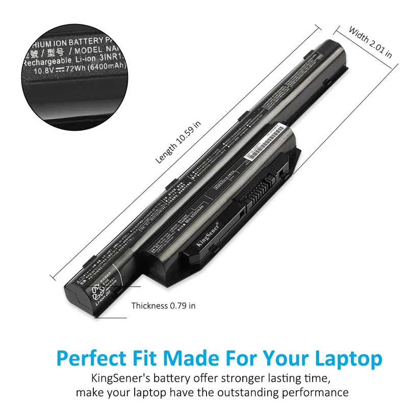 Fujitsu LifeBook A544 E754 S904 Battery Replacement FPCBP429 72Wh