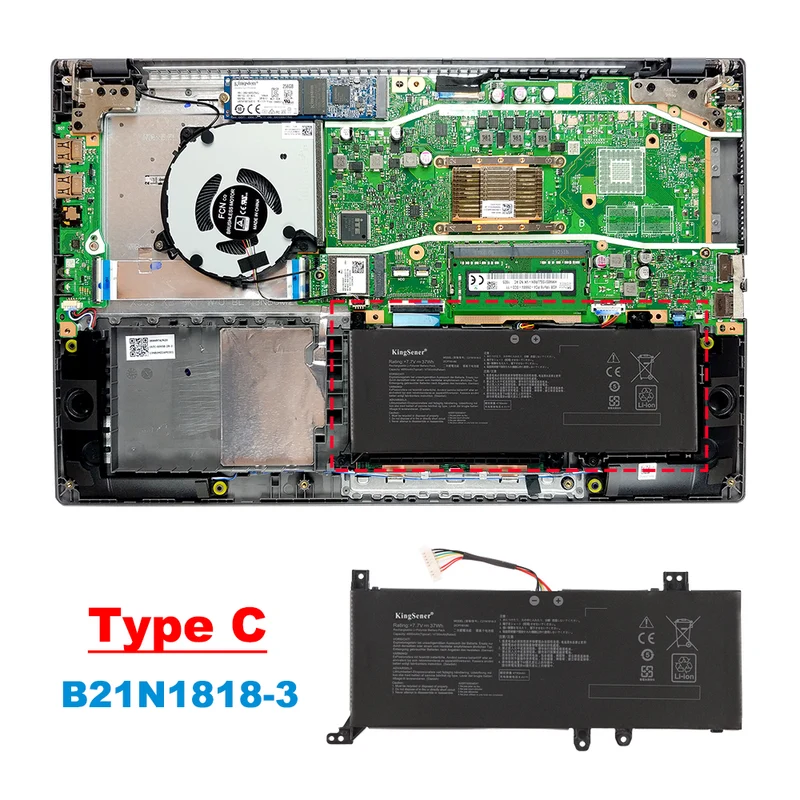 C21N1818-1 32Wh Battery for ASUS VivoBook Flip 14 TP412