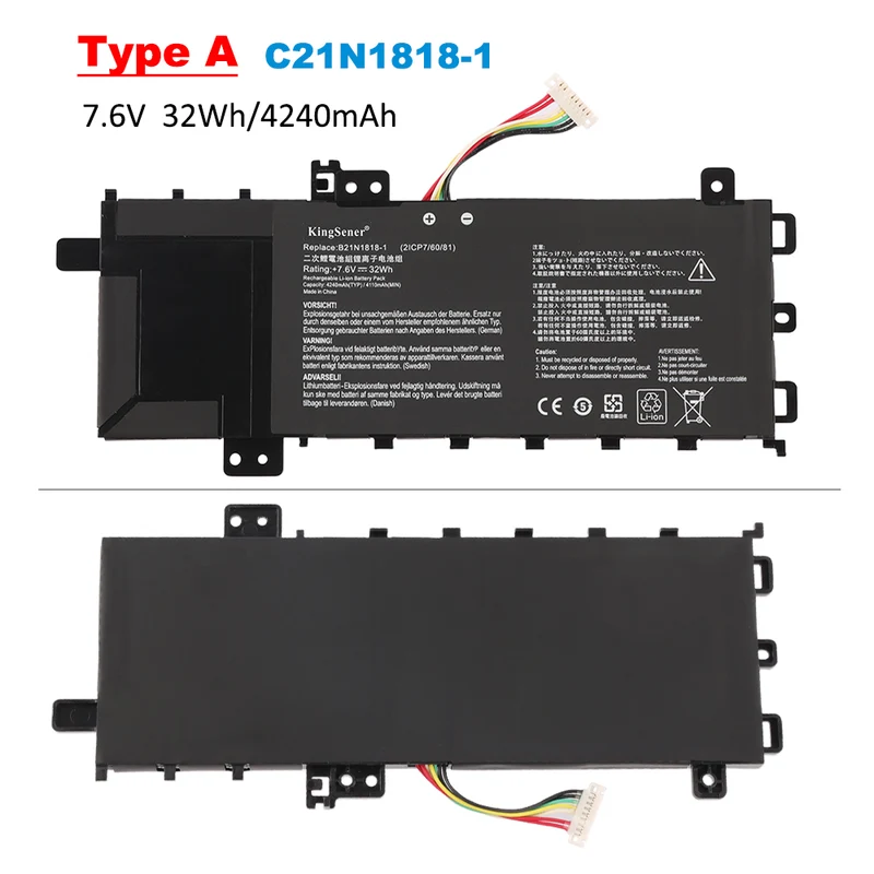C21N1818-1 32Wh Battery for ASUS VivoBook Flip 14 TP412