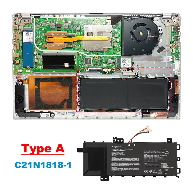 C21N1818-1 32Wh Battery for ASUS VivoBook Flip 14 TP412
