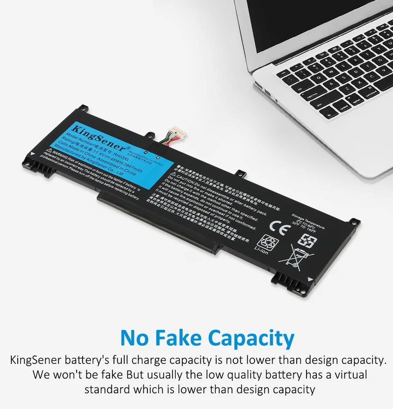 RH03XL Battery For HP ProBook 430 440 450 G8 Zhan 66 Pro 14 G4 45Wh