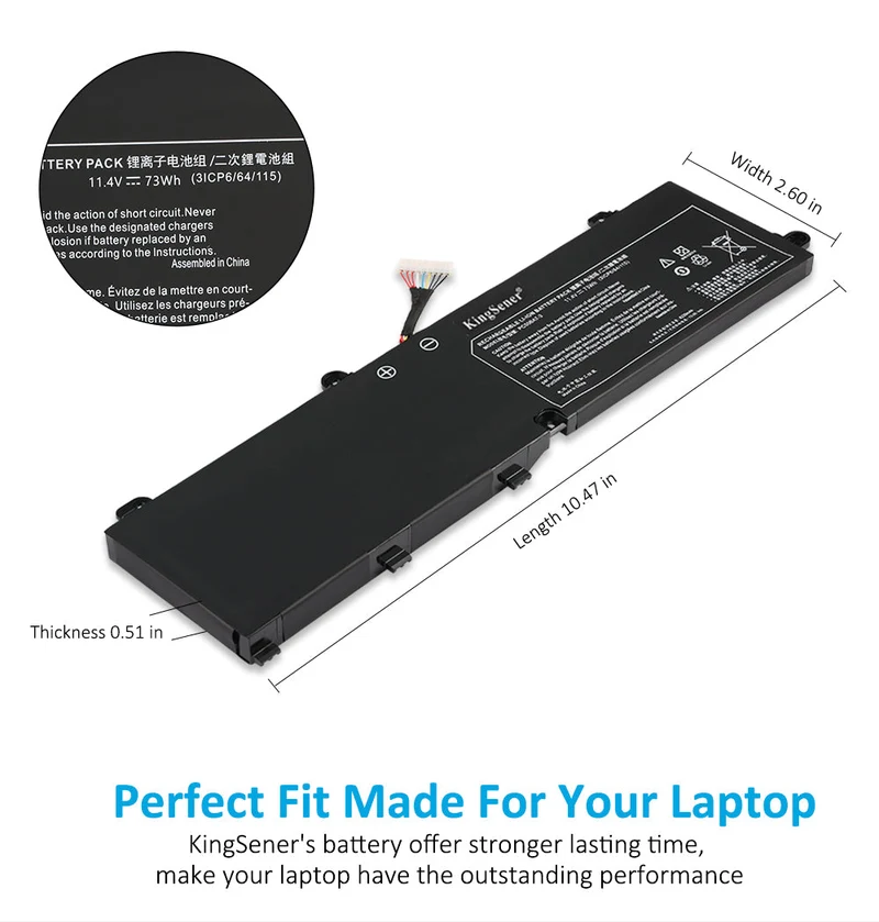 PC50BAT-3 Laptop Battery For Eurocom RX315 NH57AF1