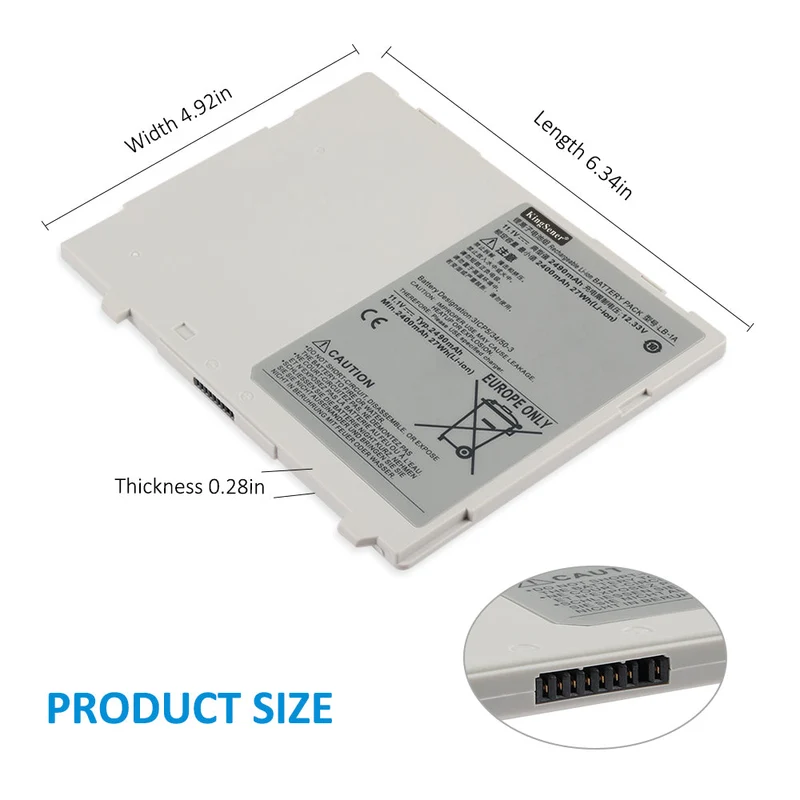 KingSener LB-1A 27.64WH Li-ion Battery For Canon CXDI 801C 801G Wireless DR detector