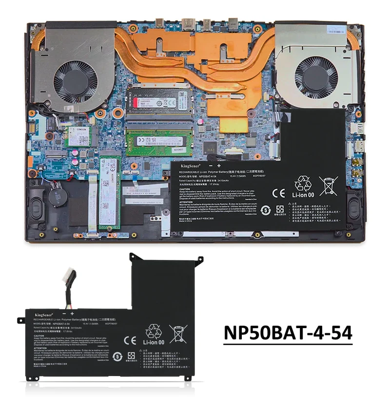 NP50BAT-4-54 Laptop Battery For SCHENKER XMG Focus 16 For GIGABYTE G5 GE Series | KingSener