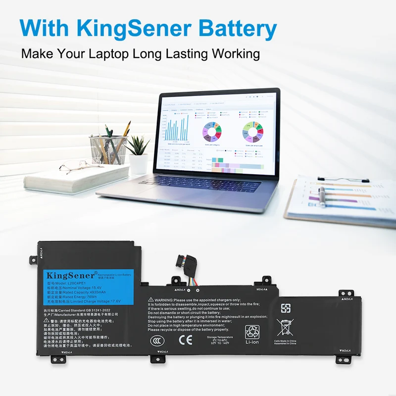 L20M4PE1 75WH Laptop Battery For Lenovo IdeaPad Creator 5-16ACH6 Series
