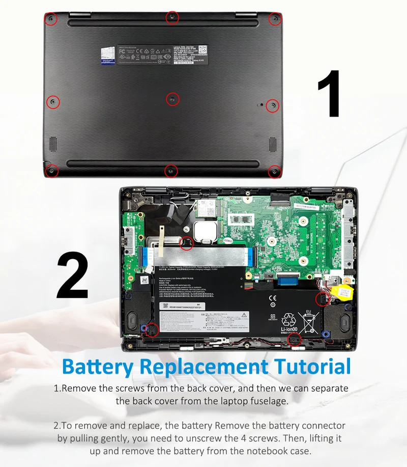 L18D3PG1 L17M3PB0 Laptop Battery For Lenovo 100E 300E 2nd Gen S340-14 S340-14 Flex 3 CB-11IGL05 Series