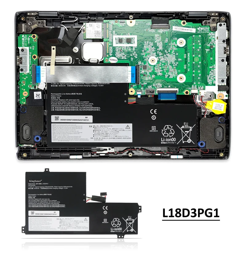 L18D3PG1 L17M3PB0 Laptop Battery For Lenovo 100E 500E romebook 1st | KingSener