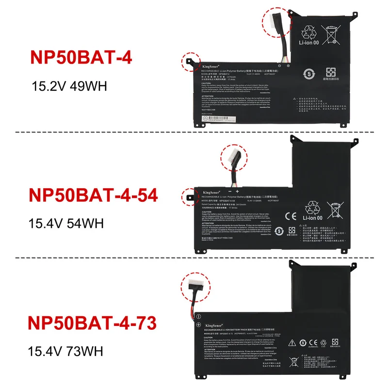 NP50BAT-4 Laptop battery For Clevo NP50DE For Thunderobot 911M-107508G | KingSener