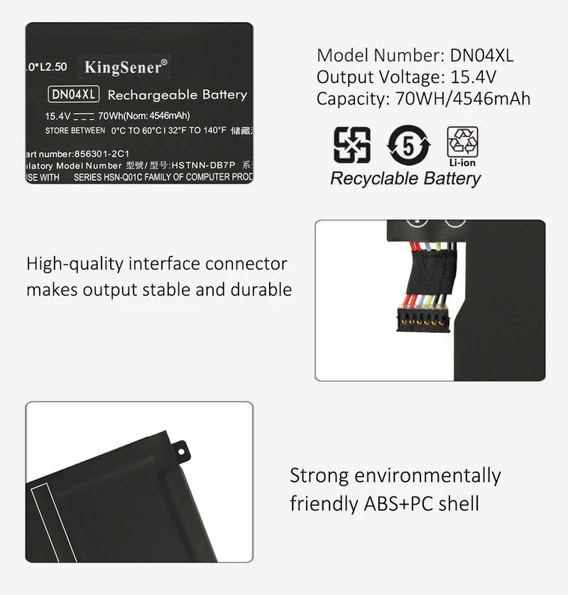 DN04XL Laptop Battery For HP ZBook X2 G4 3FB84UT 3FB88UT 3JY50UT 3UA47UT 3WP24UT 3XP65UT 3XT78UT 3YF75UT 3TP54UT 3JY49UT Series | KingSener