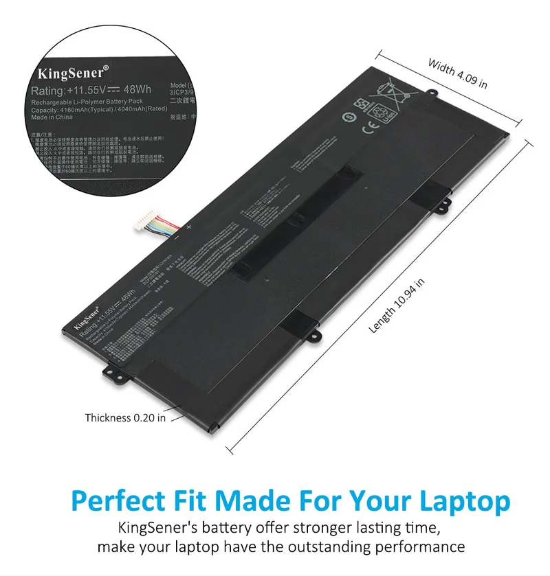 C31N1824 3ICP3/91/91 Laptop Battery For ASUS Chromebook Flip C434T Series | KingSener