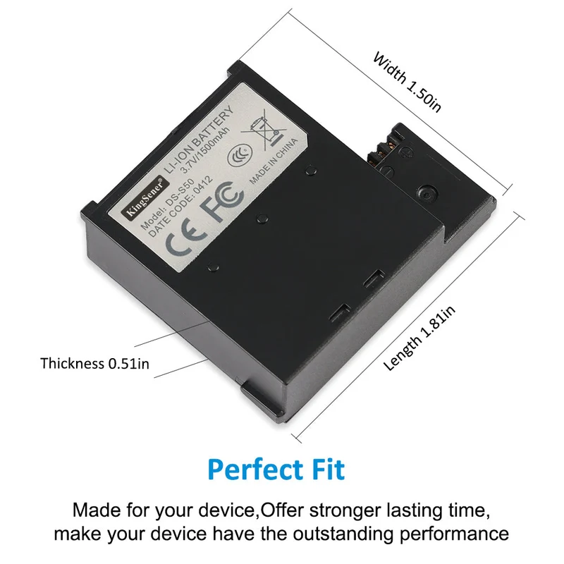 DS-S50 Li-ion Battery For MagiCam D33 S50 S51 S71 S7 Camera