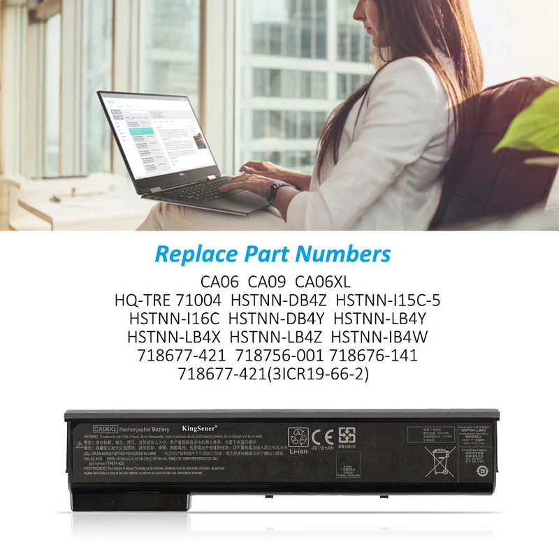 CA06 CA06XL Laptop battery for For HP ProBook 640 645 655 650 G0 G1 CA09 HSTNN-IB4W HSTNN-DB4Y HSTNN-LB4X 718676-141 | KingSener