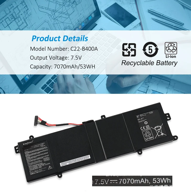 C22-B400A Laptop Battery For Asus PRO Advanced BU400 BU400A BU400V Ultrabook Series | KingSener