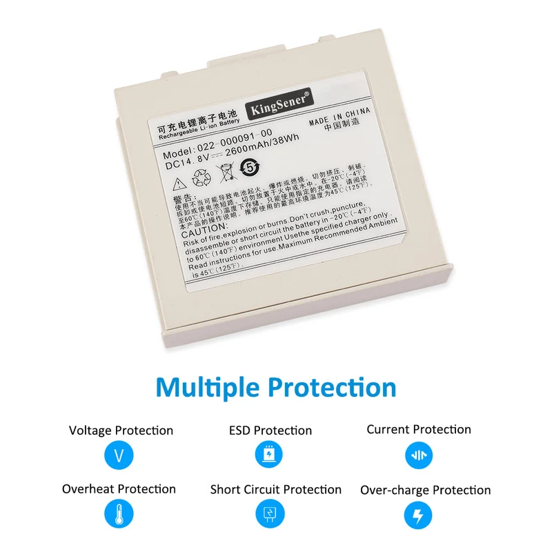 Replacement Li-ion Battery For Comen C100 Moniteur patient cardiovasculaire battery 022-000091-00