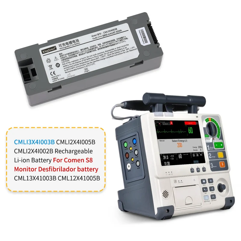 CMLI3X4I003B CMLI2X4I005B CMLI2X4I002B Li-ion Battery For Comen S8 Monitor Desfibrilador battery CML13X41003B CML12X41005B