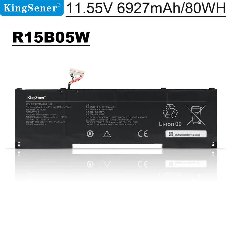 Laptop battery For Xiaomi Pro X15 R15B05W 31CP5/73/70-2 11.55V 6927mAh/80wh