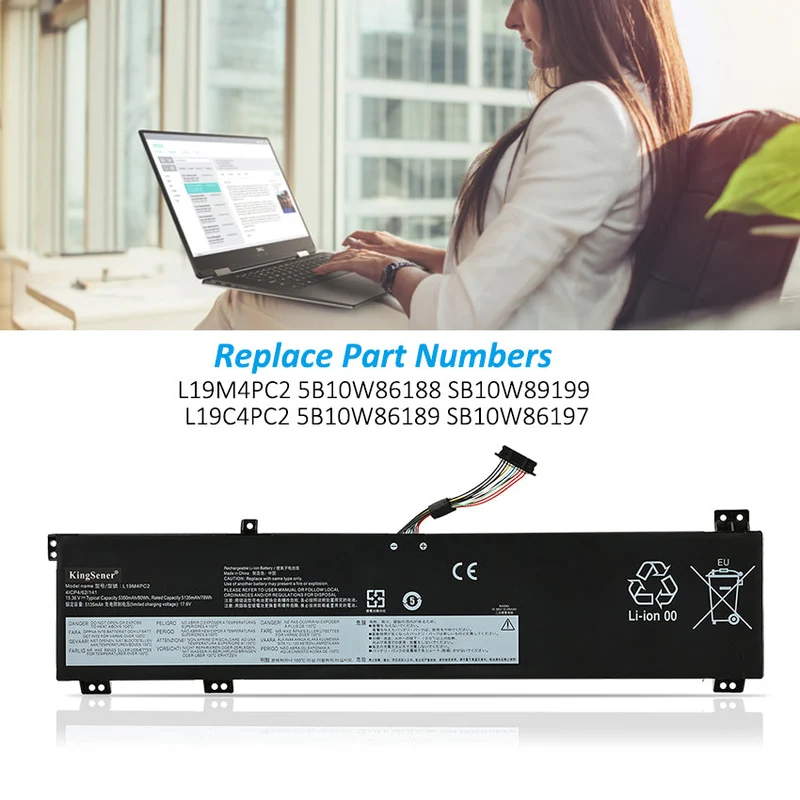 Replacement Battery For Lenovo Legion 5-17ARH05H 5-17IMH05 5-17IMH05H Series