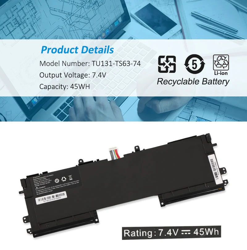 TU131-TS63-74 Replacement Battery For Haswell Y33 Series