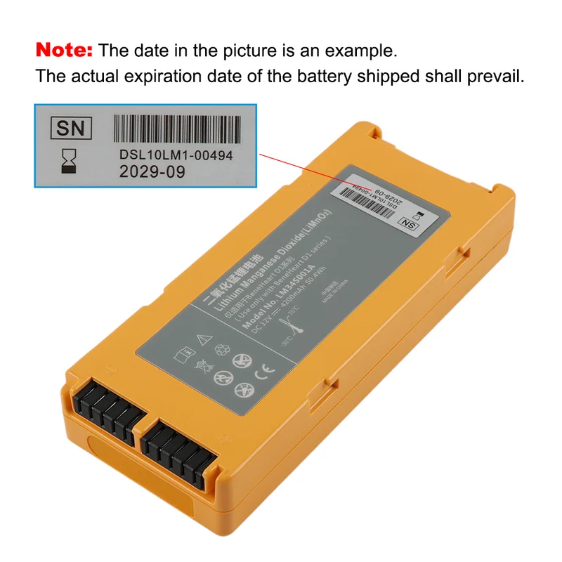 LM34S001A Battery for Mindray BeneHeart D1 Defibrillator