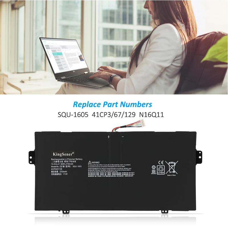 Battery For Acer Spin 7 SP714-51-M09D SP714-51M09D SP714-51-M4YD