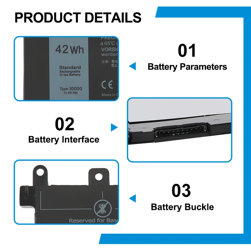 Battery For Dell Latitude 5580 E5580 5490 E5490 5590 E5590 Series