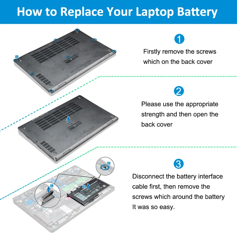 Battery For Dell Latitude 5580 E5580 5490 E5490 5590 E5590 Series