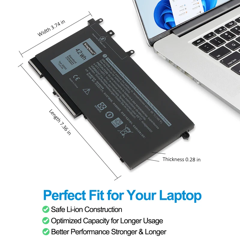 Battery For Dell Latitude 5580 E5580 5490 E5490 5590 E5590 Series