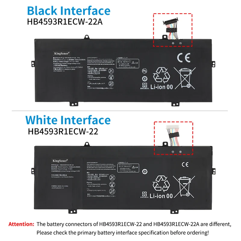 Huawei MateBook 14 Battery HB4593R1ECW-22 HB4593R1ECW-22A 56Wh