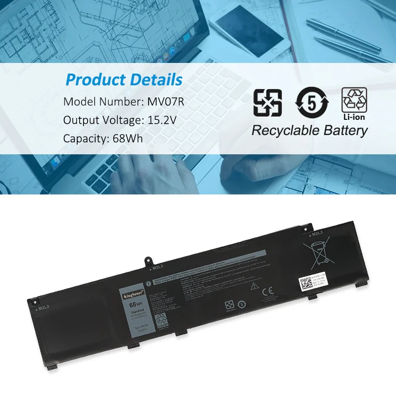 MV07R Battery For Dell G3 15 3500 3590 3700 3790 5000 5500 Series