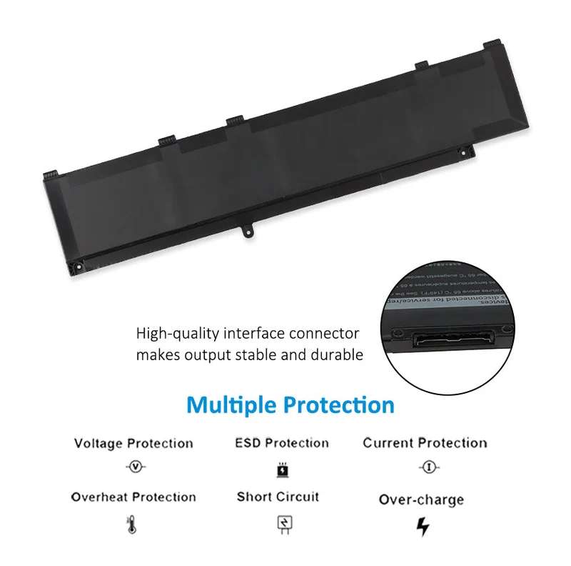 Laptop Battery For Dell W5W19 P89F MVO7R PN1VN M4GWP 68WH